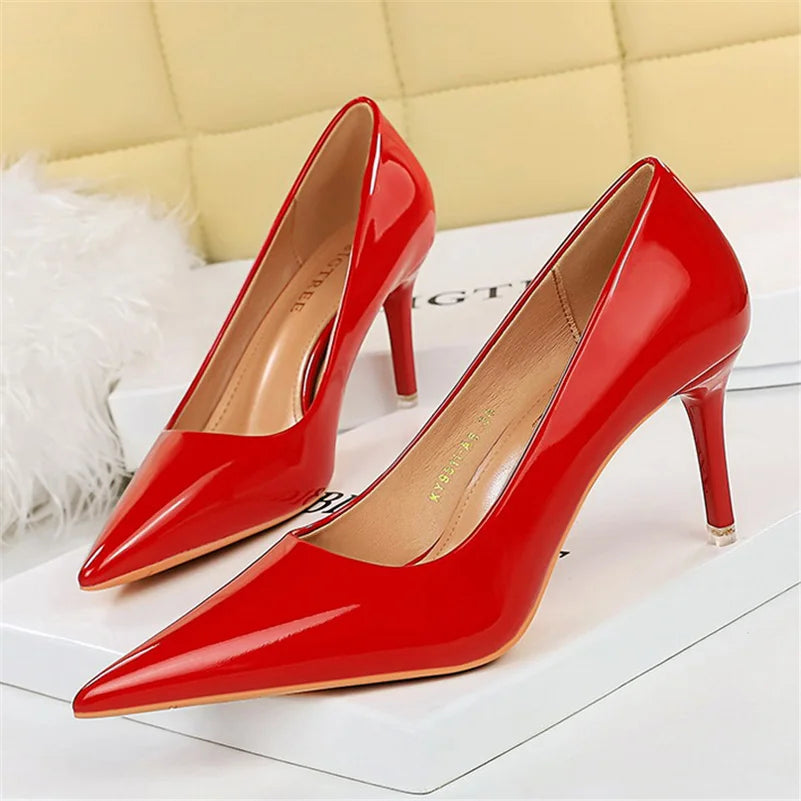 Women's Pointed Toe Super High Heel Stiletto Pumps