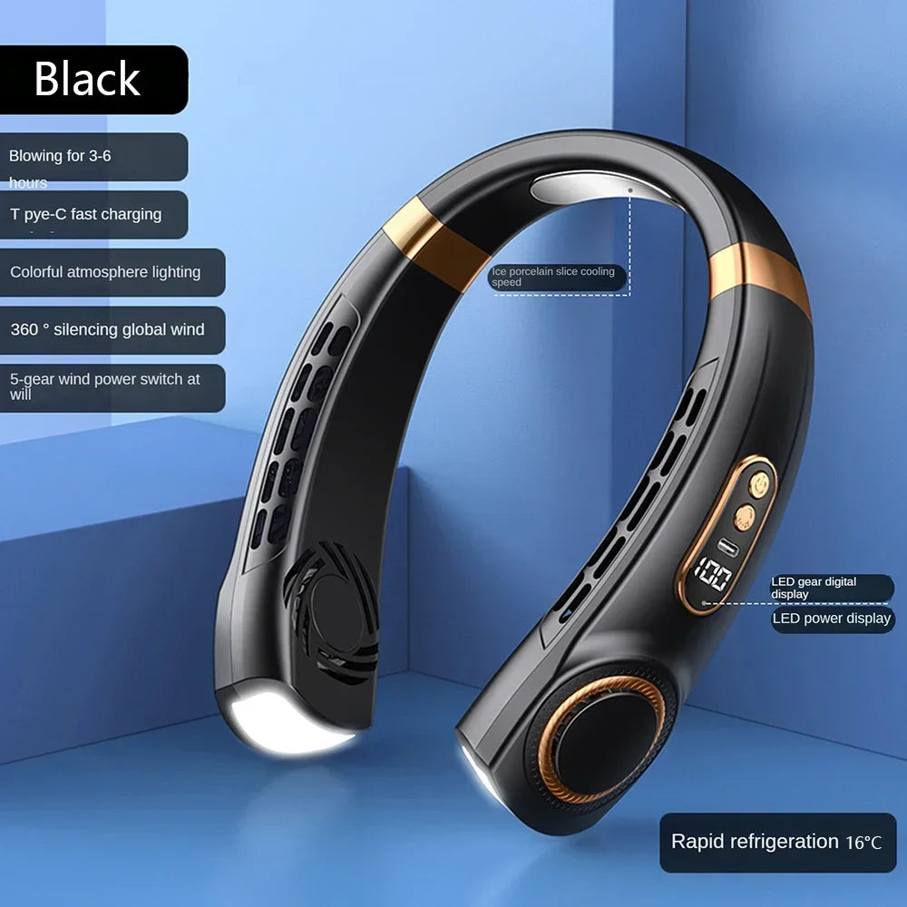 Portable Bladeless Mini Hanging Neck Fan