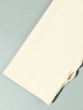 Two-Piece Set with Zipper Split Hem Top and Slim Fit Flare Pants