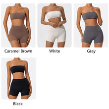 Ctenkevet Two Piece Crop Top and High Waist Shorts Set