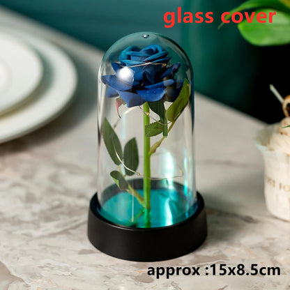 LED Galaxy Three Rose Artificial Flowers Gift without Battery