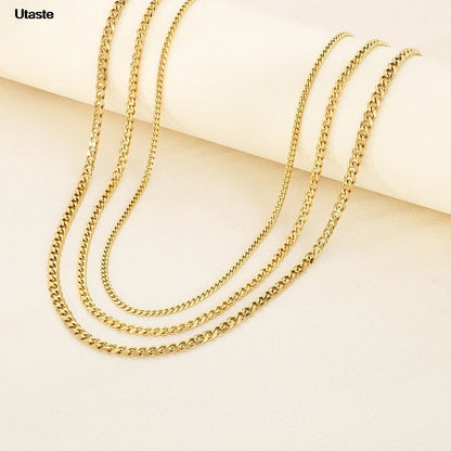 Stainless Steel Cuban Chain Necklace