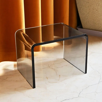 Acrylic Clear Glass Table