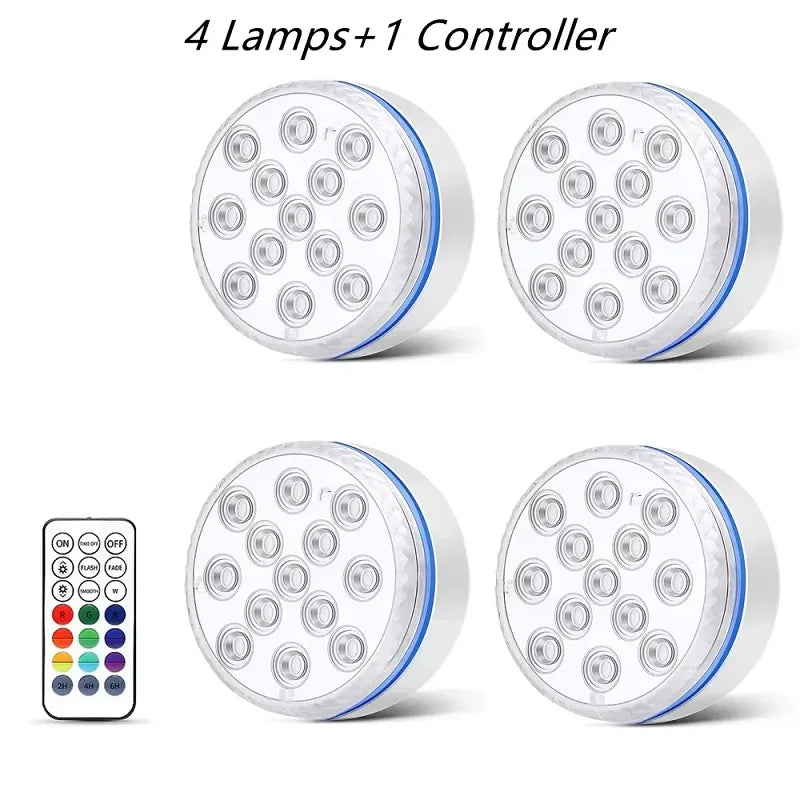 IP68 Waterproof Submersible LED Pool Light – Color-Changing RGB Underwater Lamp for Swimming Pools & Ponds