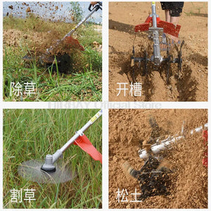 Multi-function Mower Hedge and Tree Trimmer Soil Aerator