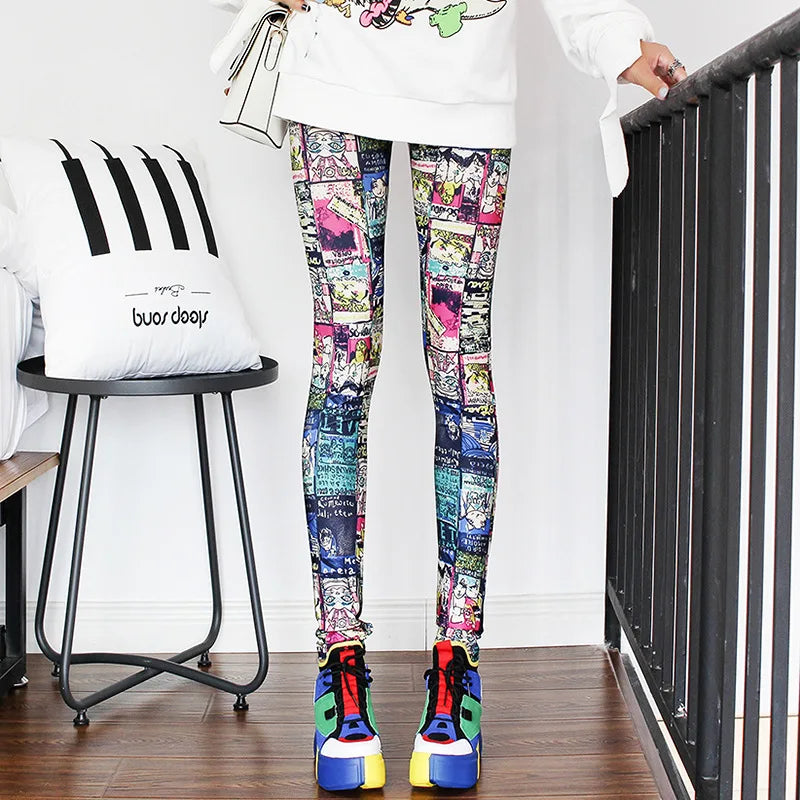Casual and Colorful Leg Warmer Leggings
