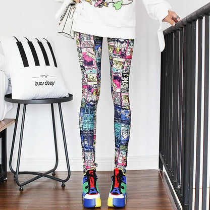 Casual and Colorful Leg Warmer Leggings