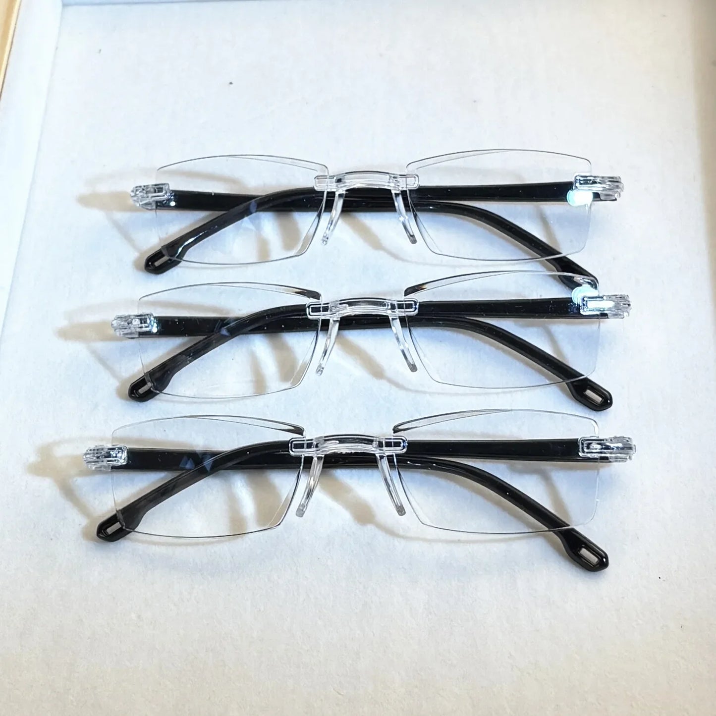 14-Pack Vintage Style Rimless Reading Glasses