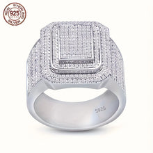 Brilliant 925 Sterling Silver Cluster Micro zircon Ring