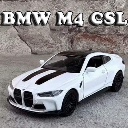 1:36 Model Car BMW Alloy Diecast Doors Opened Pull Back Rubber Tires