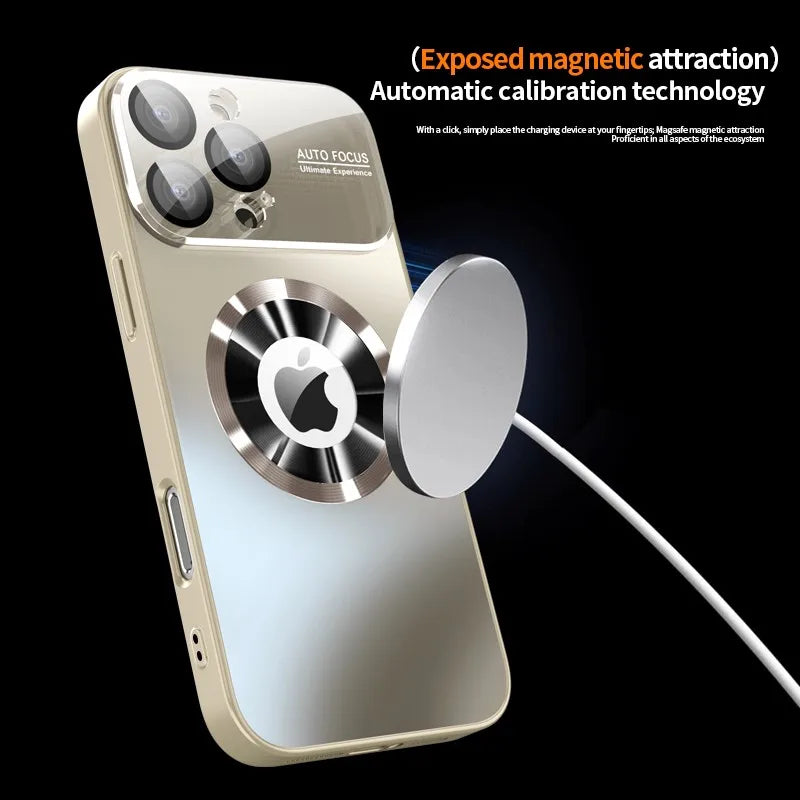 Titanium Metallic Luxury Matte MagSafe Case for iPhone