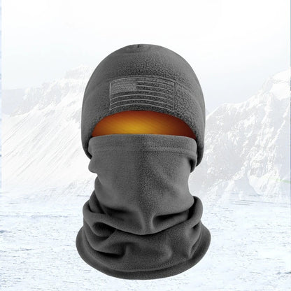Winter Tactical Balaclava Thermal Fleece Ski Mask & Neck Warmer Set