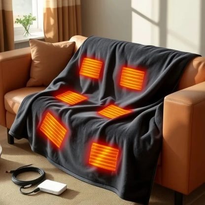 USB Heated Shawl Blanket 3 Heat Settings