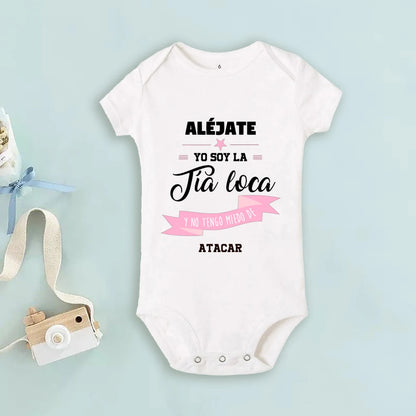 My Uncle Loves Me Very Much Print Baby Bodysuit