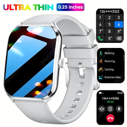 1.96" Ultra-thin Bluetooth Call Health Monitor Smartwatch