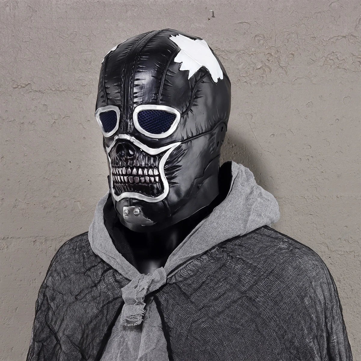 Vmonke Dorohedoro Shin & Noi Cosplay Mask – Realistic Latex Skull Helmet Prop for Halloween & Anime Events