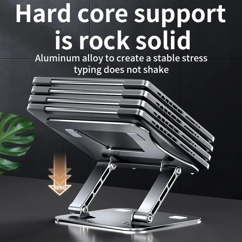 Adjustable Aluminum Alloy Laptop Tablet Portable Folding Stand