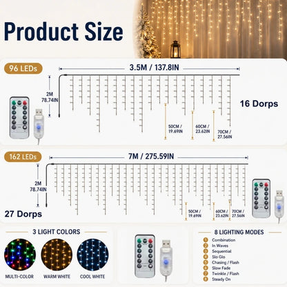8 Modes USB Popsicle LED String Lights