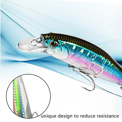 19g Sinking & 15g Floating Minnow Jerkbait Fishing Lure