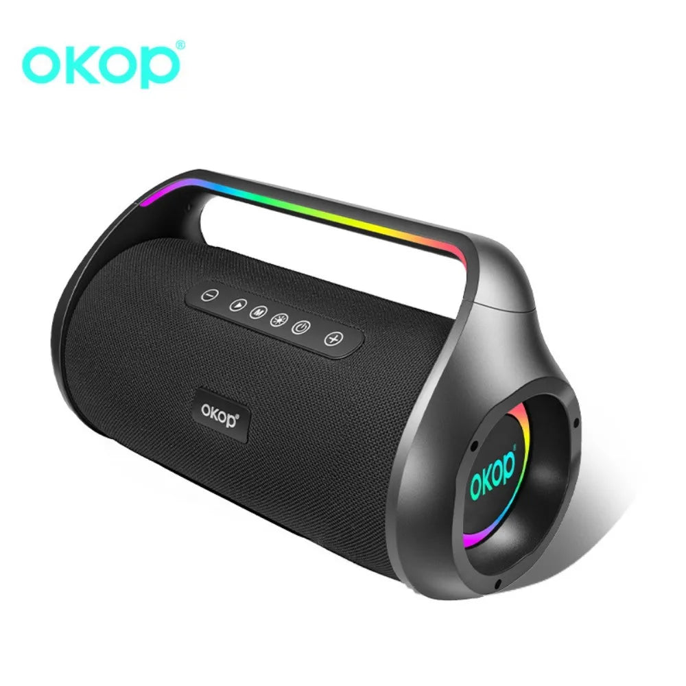 OKOP 40W Portable Wireless Speaker with Handle & RGB Lights