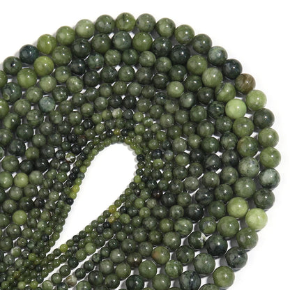 Natural Stone Jade Loose Spacer Beads for DIY Jewelry