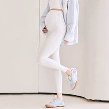 Thin Maternity Sharkskin Leggings with Belly Support