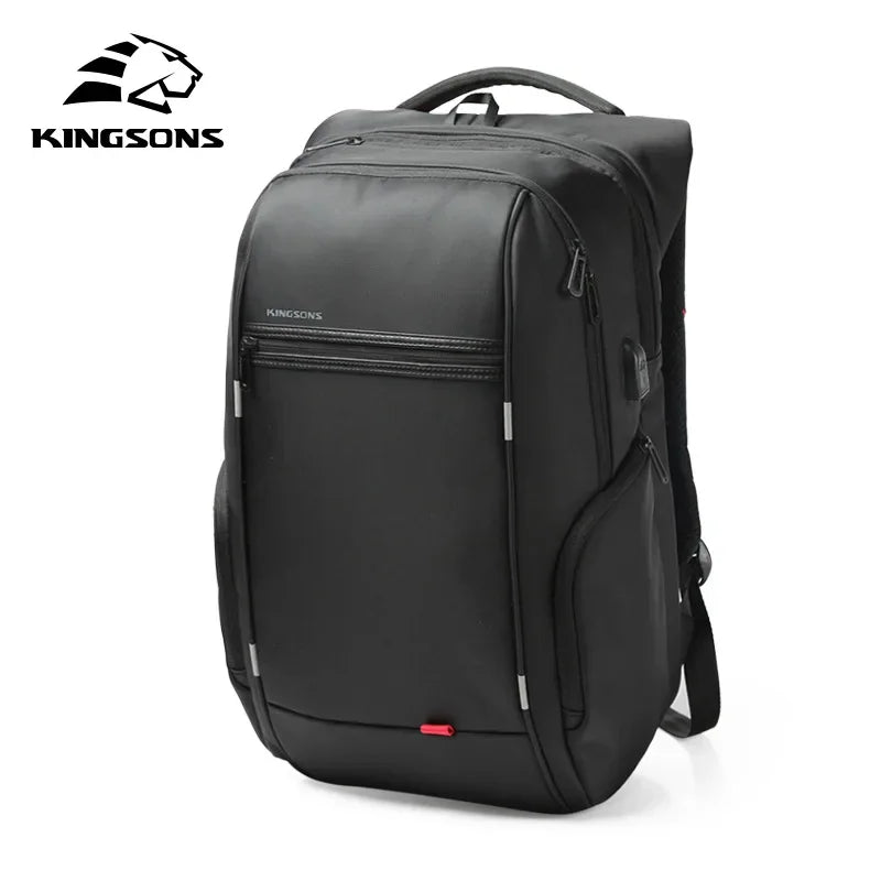 Kingsons Waterproof USB Charging Anti-theft Laptop Backpack