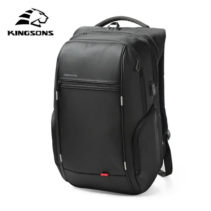 Kingsons Waterproof USB Charging Anti-theft Laptop Backpack