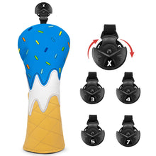 Ice Cream Embroidered Golf Driver Head Cover