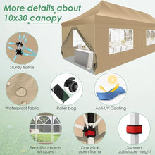 10x30 Pop Up Canopy with 8 Sidewalls