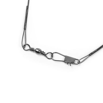 20PC Anti Bite Steel Wire Leader With Swivel
