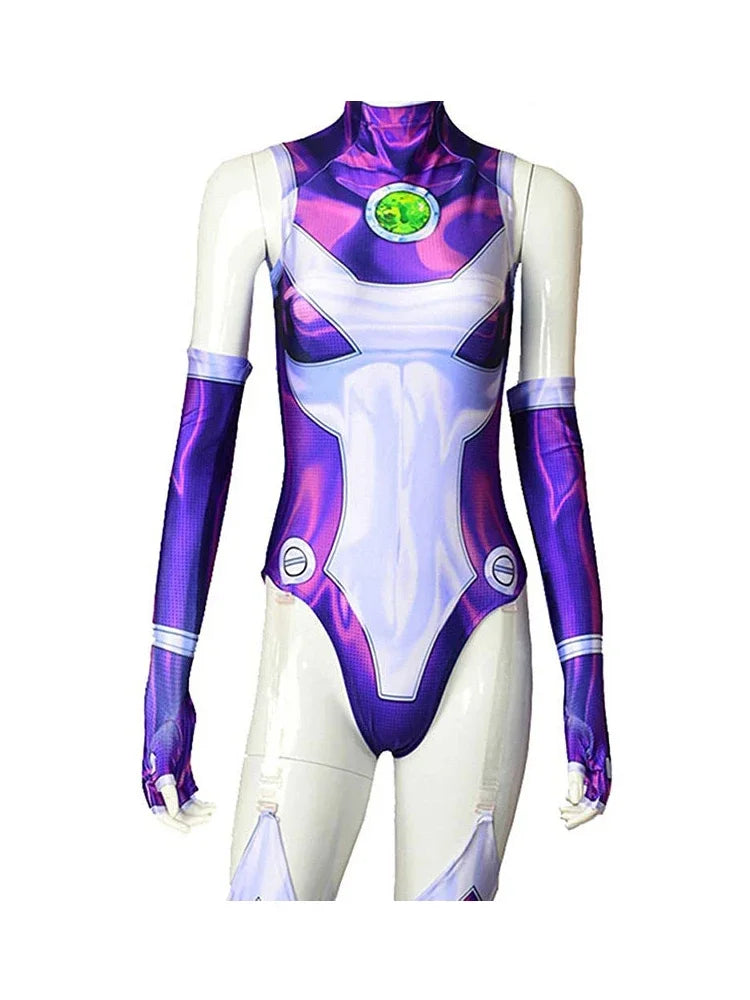 Women's Star Fire Cosplay Jumpsuit Costume