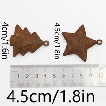 5 Pack 4.5cm Retro Rusty Christmas Bell Decorations