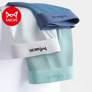 MiiOW 3Pcs Ice Silk Antibacterial Boxers