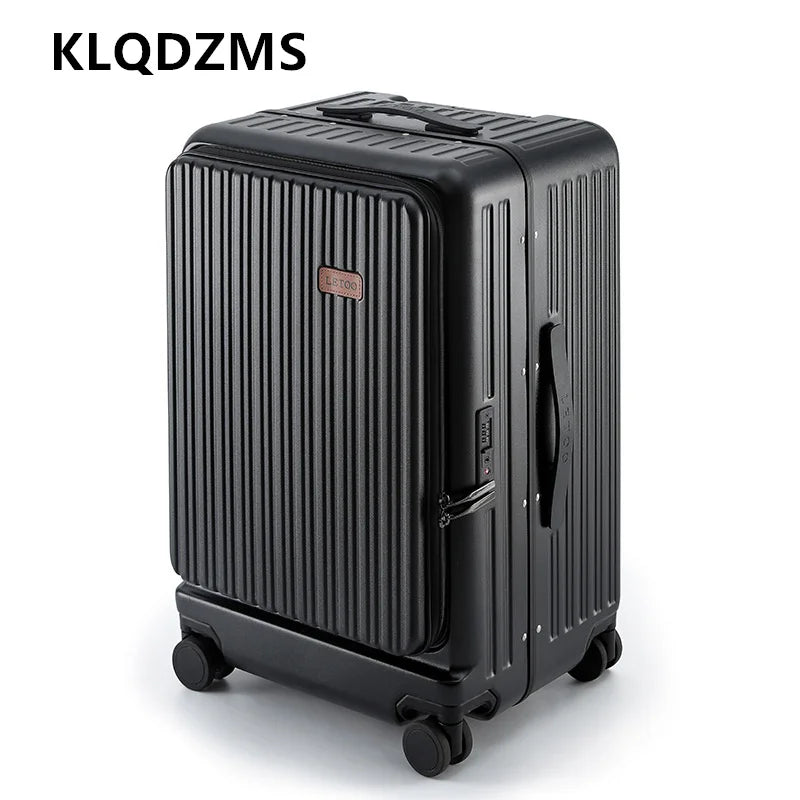 Front Opening Boarding Box USB Charging Trolley Case Multi-function Luggage