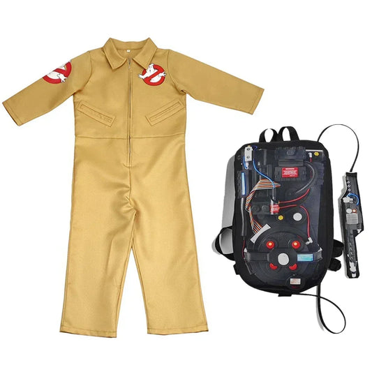 Ghostbusters Cosplay Costume with Proton Pack for Kids & Adults