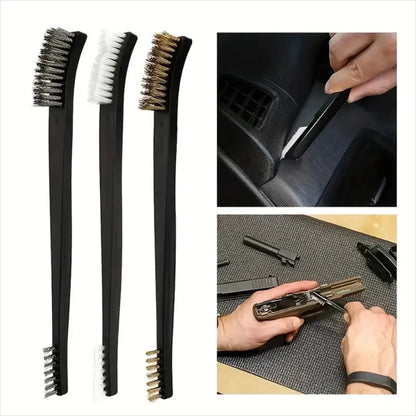 Double-end Steel Wire Brush & Nylon Pick Set