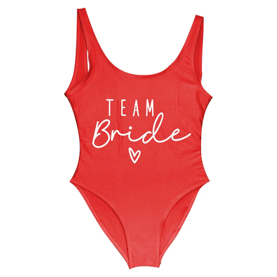 Team Bride One-Piece Swimsuit
