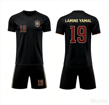 Lamine Yamal #19 Football Jersey & Shorts Set - Spain Fan 2-Piece Summer Outfit for Men, Women & Kids
