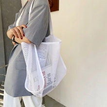 Mesh Beach Travel Shoulder Bag Large Capacity