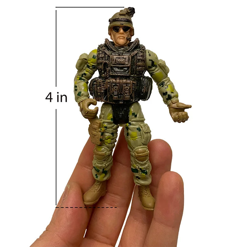 6Pcs SWAT Team Movable Action Figures