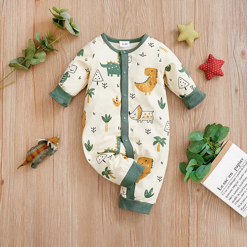 Baby Long Sleeve Print Onsie