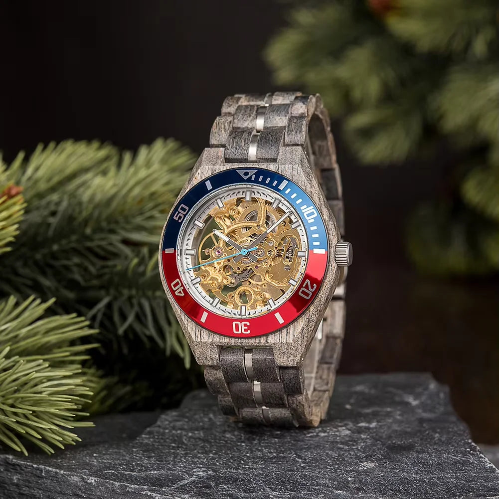 BOBO BIRD Wooden Mechanical Watch