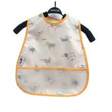 Cartoon Pattern Waterproof Feeding Bibs