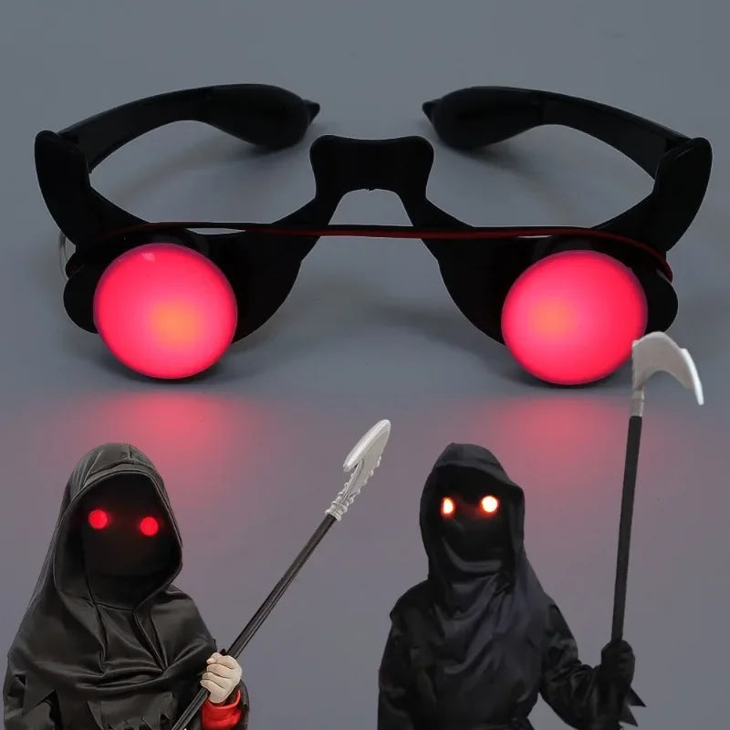 LED Glowing Red Eye Horror Glasses Props