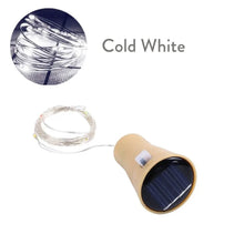 Solar Wine Bottle Led String Fairy Lights