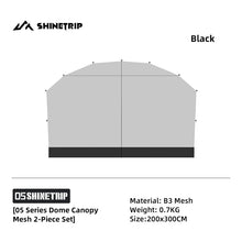 ShineTrip Waterproof Silver Coated Dome Tent
