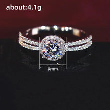 Temperament Round Cubic Zirconia Wedding Ring