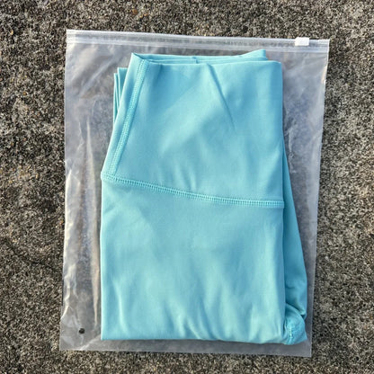 Solid Color High Waist Leggings with Pocket