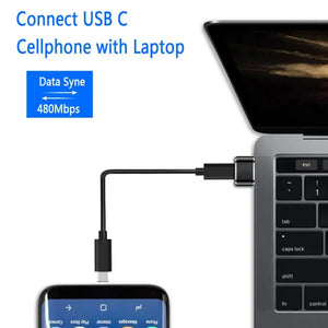 5pcs USB C to USB A Adapter Type C PD Charger Power Adapter for iPhone